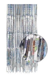 Sparkly Metallic Curtain (Silver)